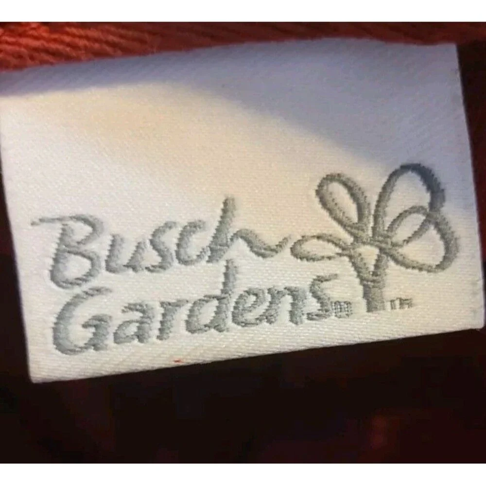 Maroon Busch Gardens Park Hat Cap Red Rollercoasters Zoo Adjustable Strap
